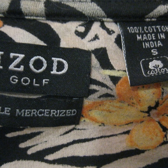 IZOD Golf Tropical Cotton Cool Polo Shirt Small - Picture 2 of 4